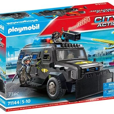Playmobil 71144 Police - Véhicule blindé des forces spéciales - Jouets pour bébés et enfants - À partir de 4 ans