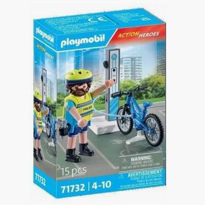 Playmobil 71732 Police - Policier des forces spéciales avec moto électrique - Jouets pour bébés et enfants - 4 ans et plus