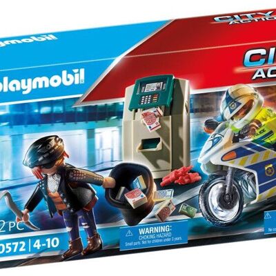 Playmobil 70572 Police - Figurine spéciale cambriolage distributeur automatique - Jouets pour bébés et enfants - 4 ans et plus