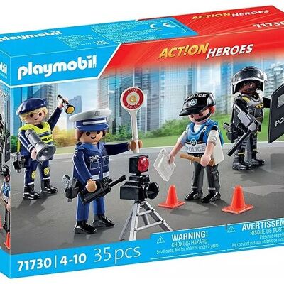 Playmobil 71730 Police - Coffret de figurines de police des forces spéciales - Jouets pour bébés et enfants - 4 ans et plus