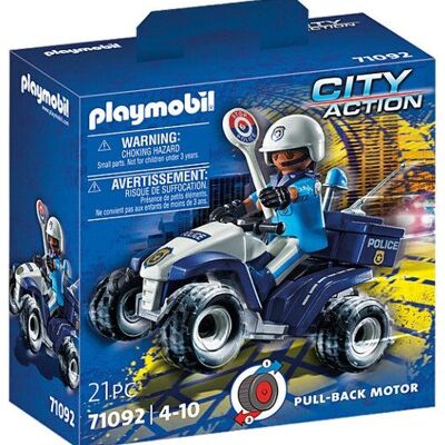 Playmobil 71092 Police - Policier des forces spéciales avec figurine cochon 4x4 - Jouets pour bébés et enfants - 4 ans et plus