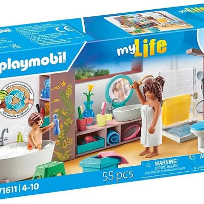 Playmobil 71611 Villa Moderne Salle de bain moderne - Jouets pour bébés et enfants - 5 ans et plus