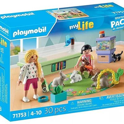 Playmobil 71753 - Coffret de démarrage Villa moderne - Figurine jouant avec des lapins - Jouets pour bébés et enfants - 4 ans et plus