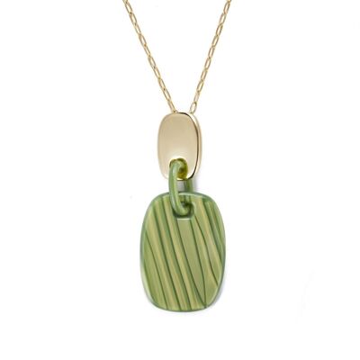 Collar Choumous en acero bañado en oro