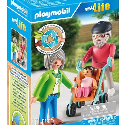 Playmobil 71613 Villa moderne avec grands-parents et bébé - Jouets pour bébés et enfants - 5 ans et plus
