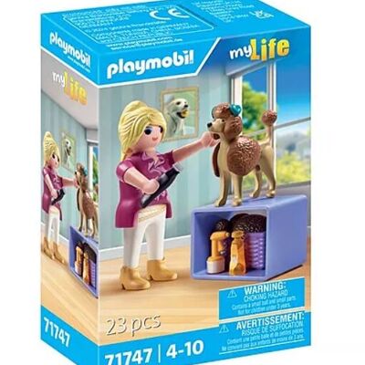 Figura de aseo canino Playmobil 71747 - Juguetes para bebés y niños - A partir de 4 años
