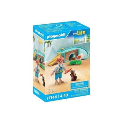 Figura de cobayas con casa Playmobil 71746 - Juguetes para bebés y niños - A partir de 4 años