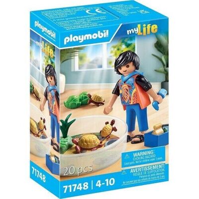 Figura de tortuga de acuario Playmobil 71748 - Juguetes para bebés y niños - A partir de 4 años