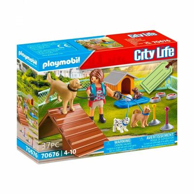 Playmobil 70676 Pet Collection - Set regalo addestratore cani - Personaggio - Giocattoli per neonati e bambini - Età 4+
