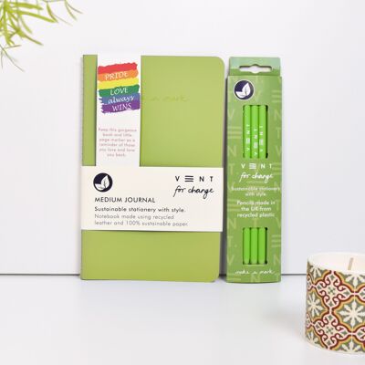 Pack journal et crayon Pride Medium