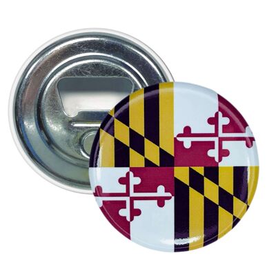 Magnet Bottle Opener - Maryland State Flag - USA