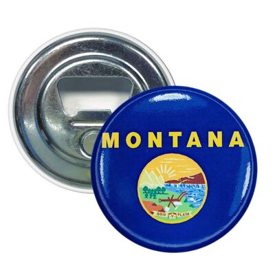 Magnet Bottle Opener - Montana State Flag - USA