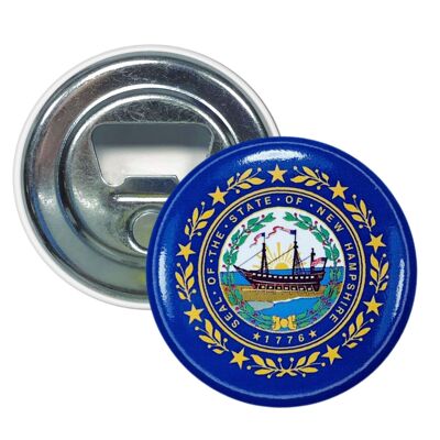 Magnet Bottle Opener - New Hampshire State Flag - USA