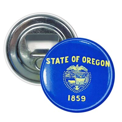 Magnet Bottle Opener - Oregon State Flag - USA