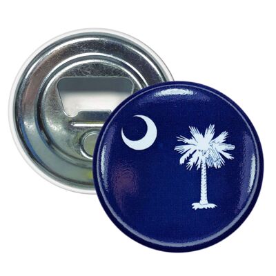 Magnet Bottle Opener - South Carolina State Flag - USA
