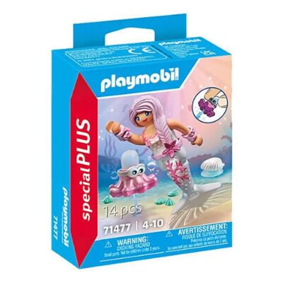 Playmobil 71477 Playmobil Special Plus Figura Sirena con pulpo con cara de caldo - Juguetes para bebés y niños - Edad 4+