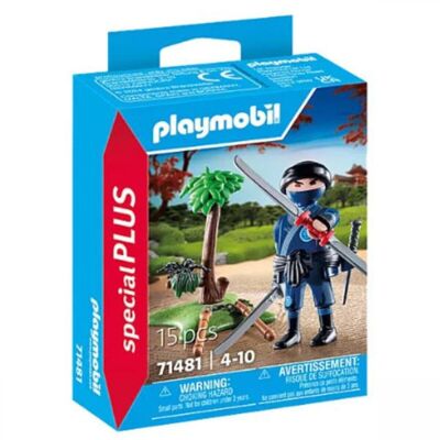 Figura Ninja Playmobil 71481 Playmobil Special Plus con equipo de batalla - Juguetes para bebés y niños - A partir de 4 años