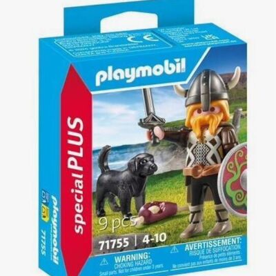 Playmobil 71755 Playmobil Special Plus Figura Vikingo con perro - Juguetes para bebés y niños - Edad 4+