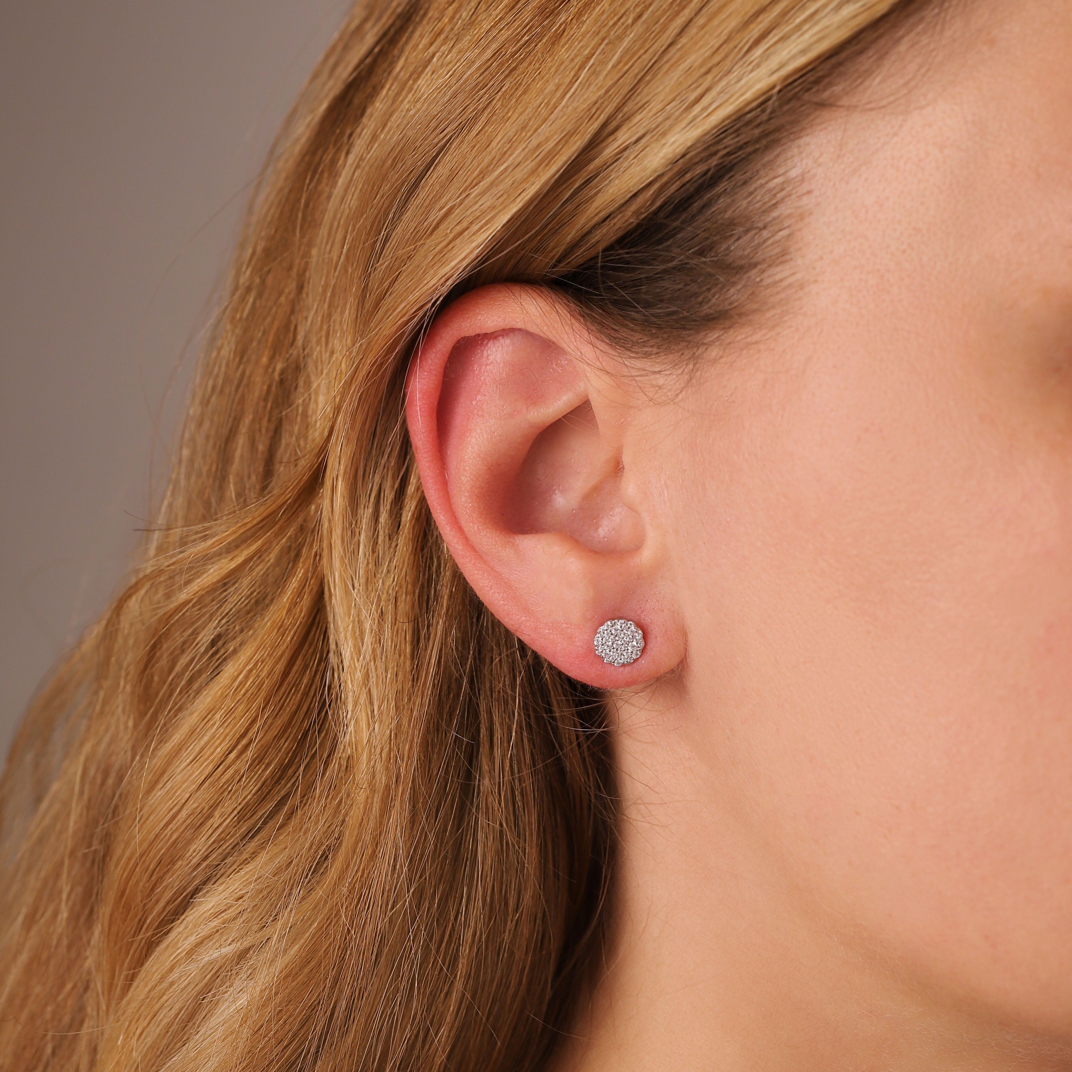 Orecchini a bottone Aurora Mini