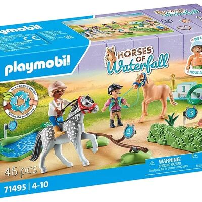 Figurine de course hippique Playmobil 71495 Chevaux de la cascade - Jouets pour bébés et enfants - 4 ans et plus