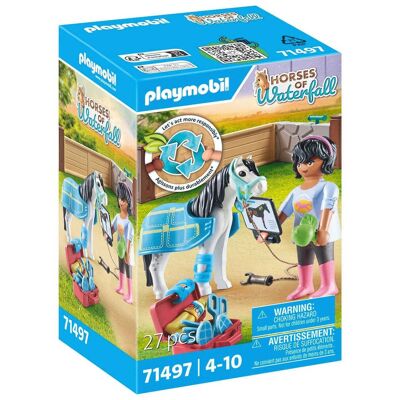 Playmobil 71497 Chevaux de la cascade, docteur et figurine de cheval - Jouets pour bébés et enfants - 4 ans et plus