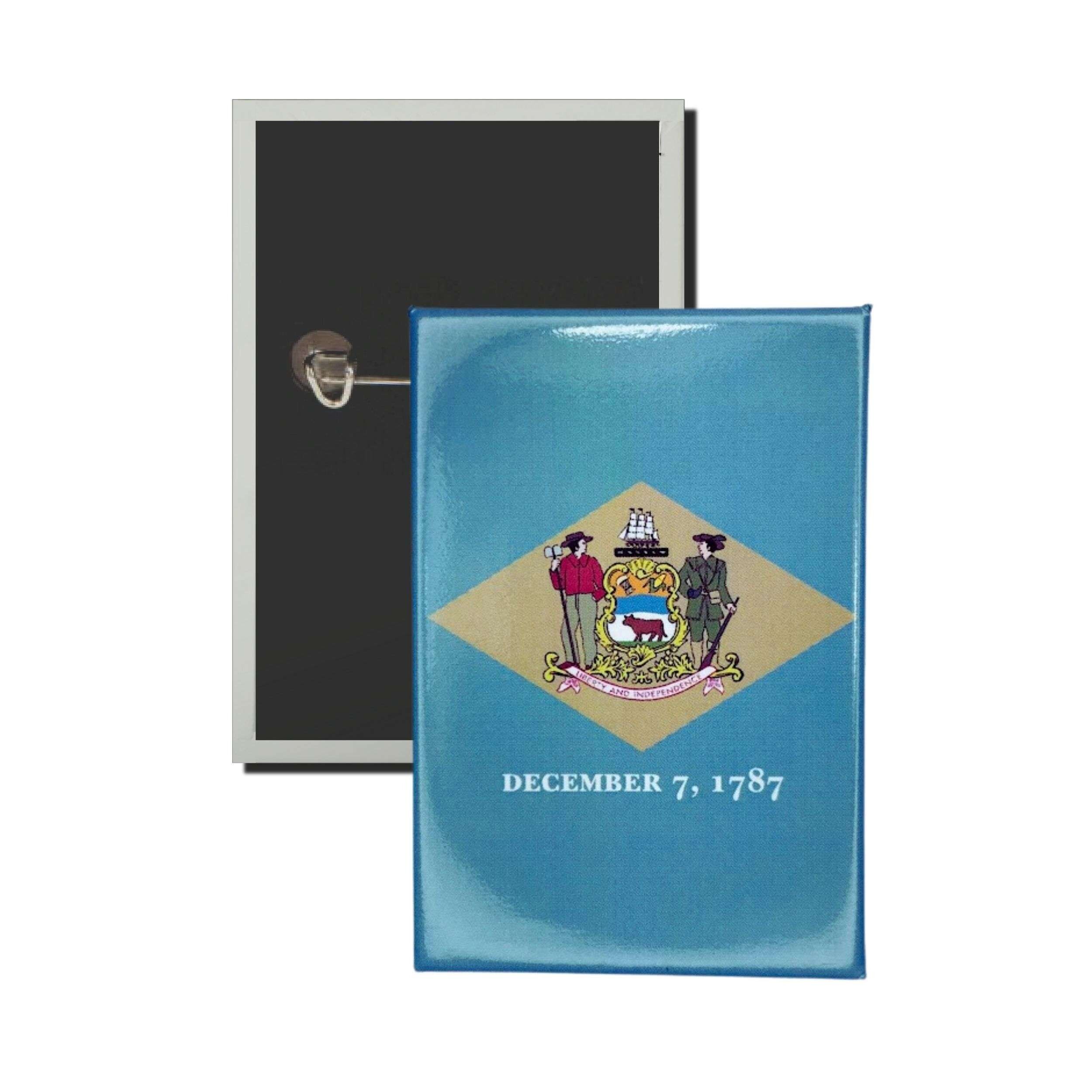 Chapa Vertical - Bandera Estado delaware - USA