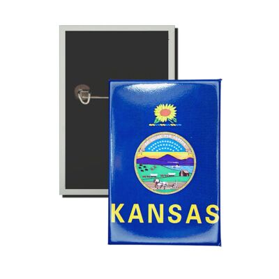 Piatto verticale - Bandiera dello Stato del Kansas - USA