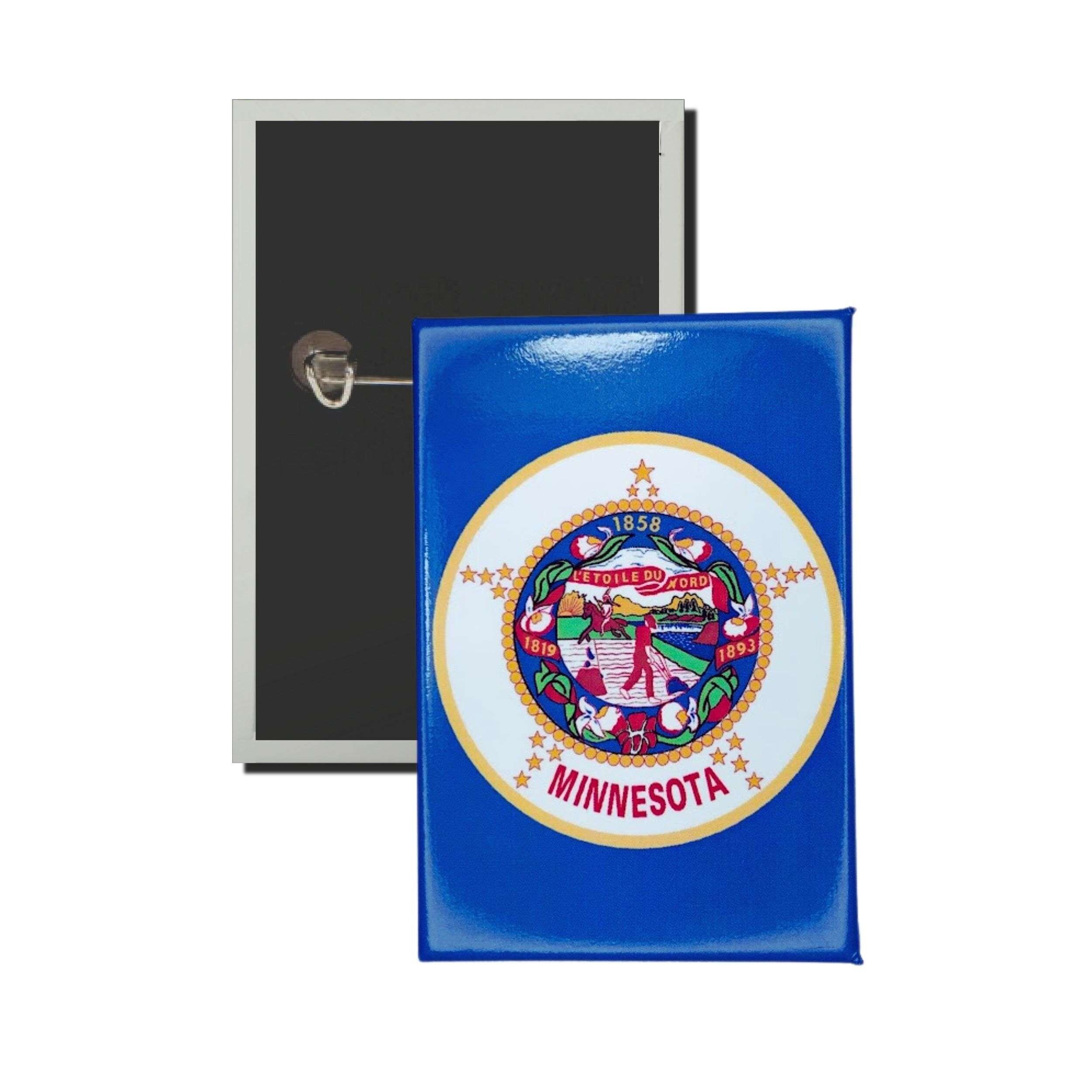 Chapa Vertical - Bandera Estado Minnesota - USA