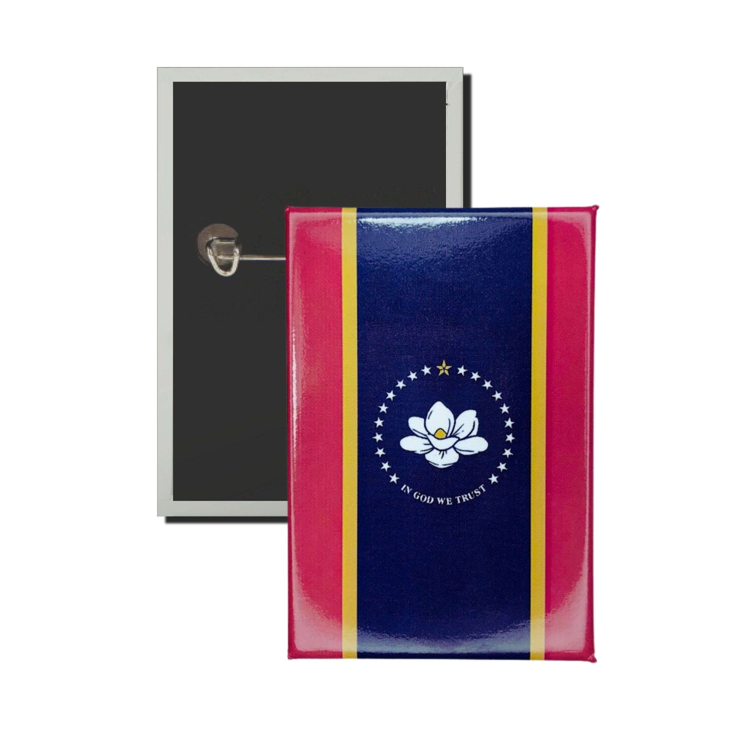 Chapa Vertical - Bandera Estado Mississippi - USA