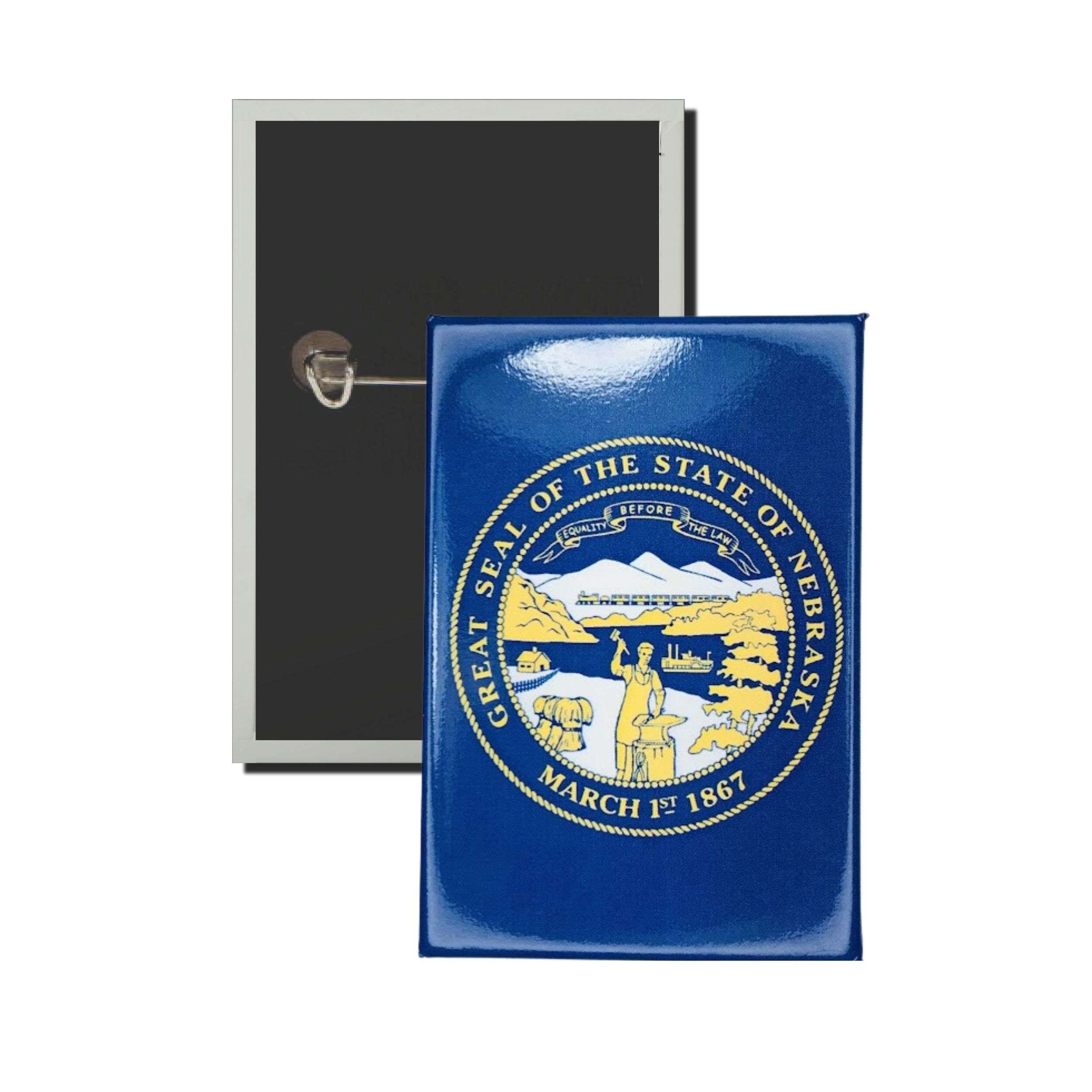 Chapa Vertical - Bandera Estado Nebraska - USA