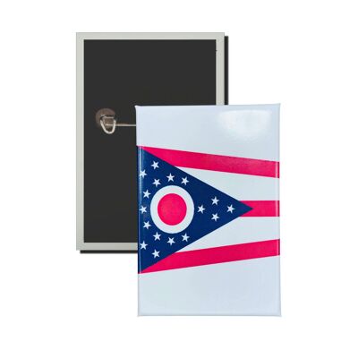 Chapa Vertical - Bandera Estado Ohio - USA