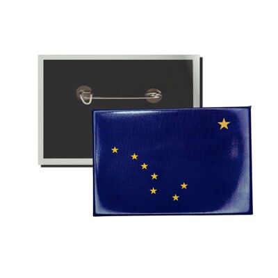 Plaque horizontale - Drapeau de l'État de l'Alaska - États-Unis