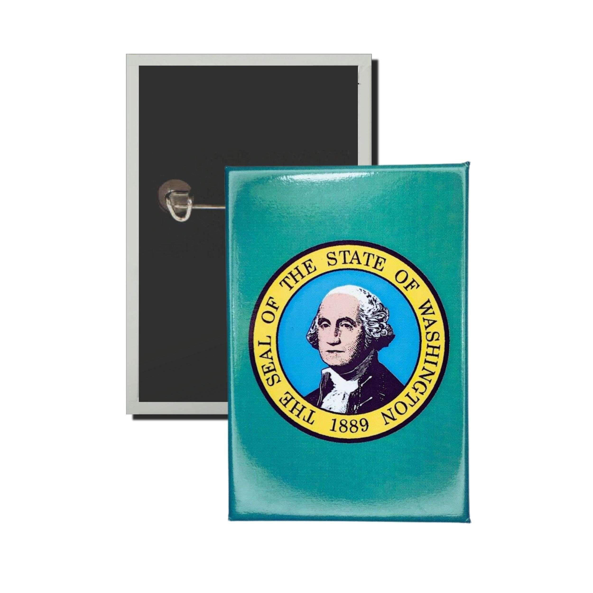 Chapa Vertical - Bandera Estado Washington - USA