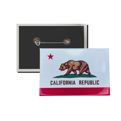 Plaque horizontale - Drapeau de l'État de Californie - États-Unis