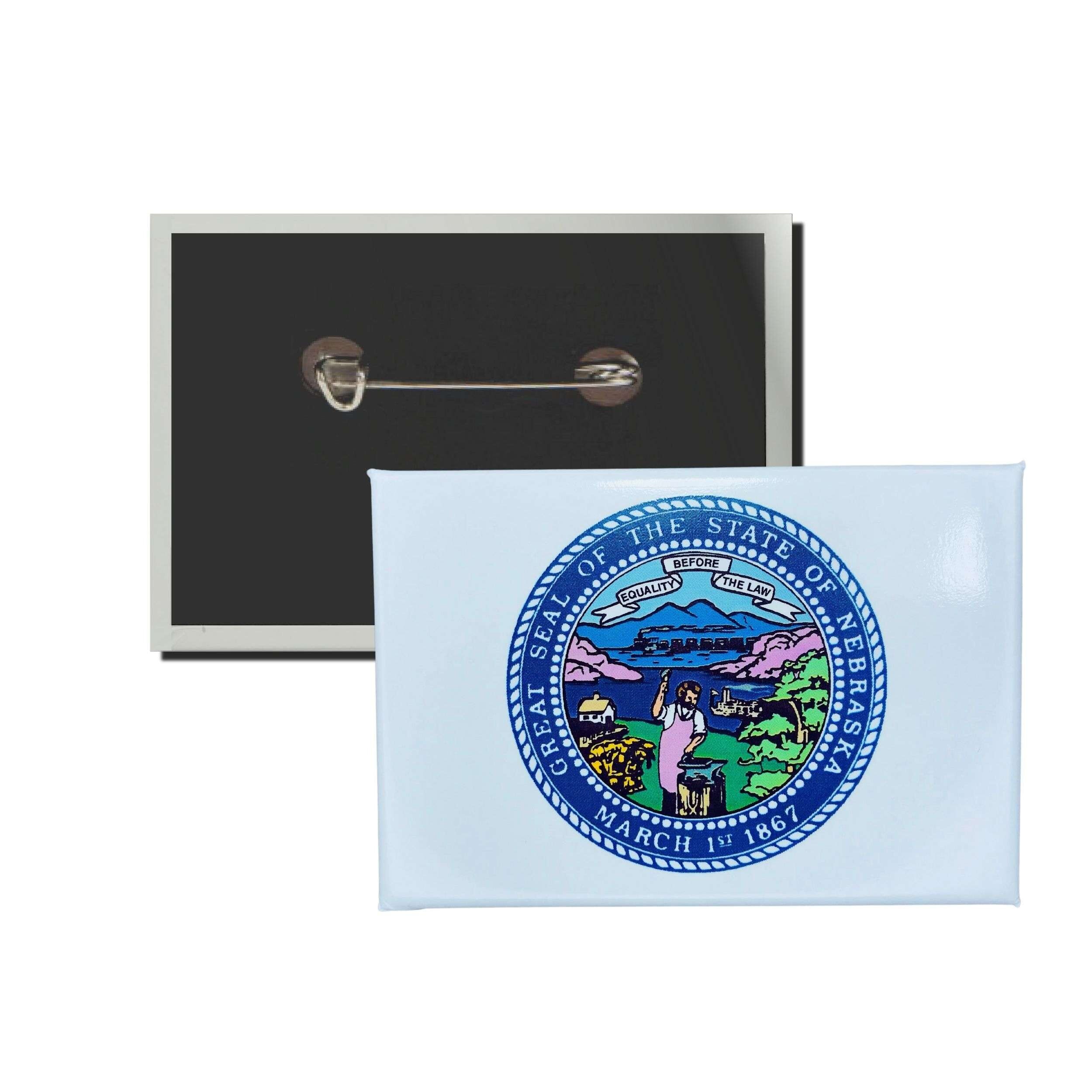 Chapa Horizontal - Escudo Estado Nebraska - USA