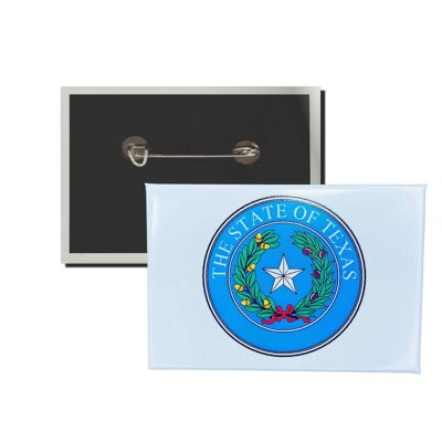 Chapa Horizontal - Escudo Estado Texas - USA