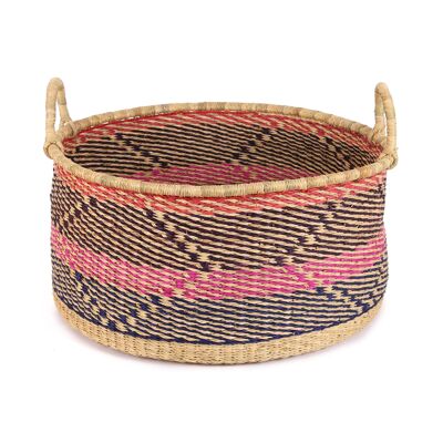 KOKU: Large Blue, Pink & Red Floor Storage Basket