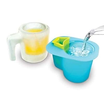 Juego de moldes de plástico para hacer tu propia taza de cerveza helada, vaso ideal para sidra y cerveza.