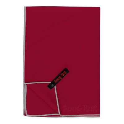 Asciugamano da spiaggia in microfibra Snug Rug, super assorbente, ad asciugatura rapida, leggero, grande, 80 x 160 cm - Rosso giullare