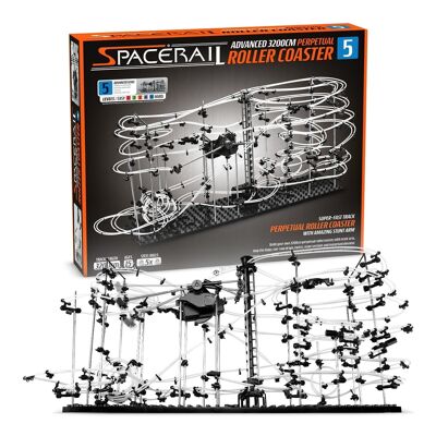 IGGI SpaceRail Niveau 5 Perpétuel Rollercoaster Rail Jeu d'auto-construction Marble Run