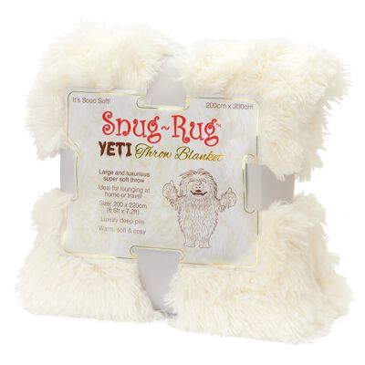 Snug Rug Snug Rug Yeti Manta de piel sintética de pelo profundo, suave y esponjosa, de lujo 2.Cama King Size de 5 kg, 200 x 220 cm