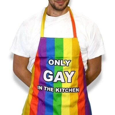 Set de regalo de delantal y gorro para barbacoa Only Gay In The Kitchen