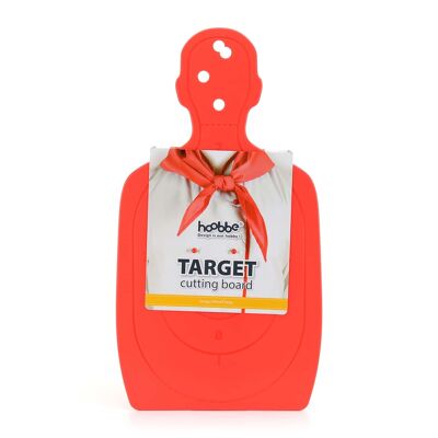 Tabla de cortar de plástico rojo para práctica de objetivos, antiadherente y antideslizante, para cocina, resistente al calor