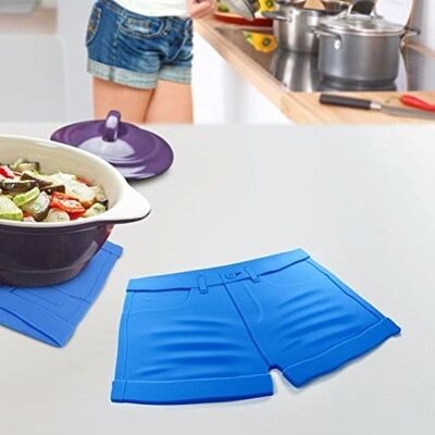 HOT PANTS SHORTS TRIVET Silicone Worktop Saver Work Surface Protector Mat
