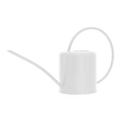 Gesso bianco 1.Annaffiatoio per interni da 4 litri, piccolo, in metallo zincato, verniciato a polvere