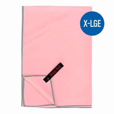 Toalla de playa de microfibra Snug Rug, súper absorbente, de secado rápido, ligera, extra grande XL, 200 x 90 cm, color rosa salmón