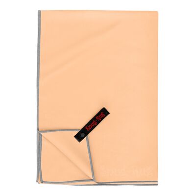 Serviette de plage en microfibre Snug Rug, ultra absorbante, séchage rapide, légère, grande taille 80 x 160 cm - Beige sable