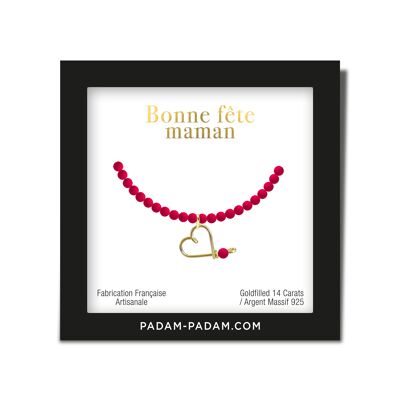 Bracelet lovely Marrakech bonne fête maman goldfilled doré