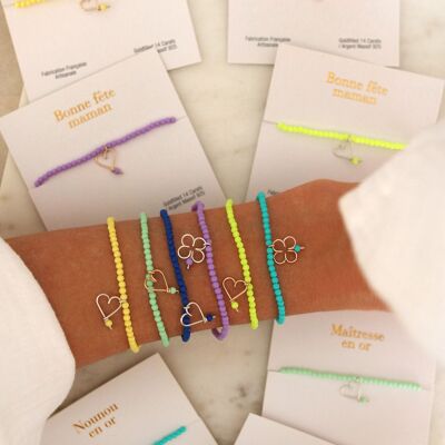 Bracelet Lovely Marrakech bonne fête maman argent massif