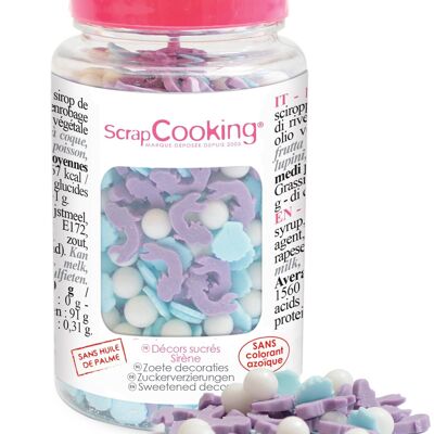 Jar of sweet decorations "mermaid" 55g